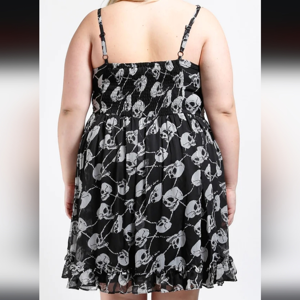 Tripp NYC & Torrid Colab Skull Dress Size 5 5X HTF - Picture 9 of 13